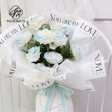 Waterproof White Floral Gift Packing Paper Flower Paper Wrapping for Wedding Decoration Premium Paper & Paperboards Product