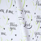 Waterproof Floral Heart in Love Bouquet Packaging Paper Single Side Coated Flower Art Paper