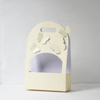 Valentine's Day Gift Bow Knot Flower Box Kraft Paper Folding Design for Flower Shop and Personal Gift Packaging