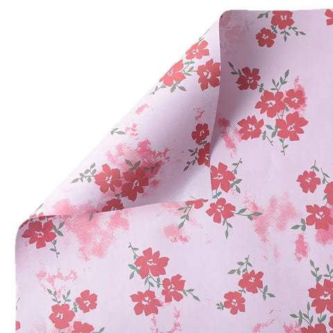 Internet Famous Art Paper Flower Bundle Packaging Single-Sided Coated Fresh Spring Broken Flowers Paper