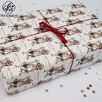 Personalized Eco-Friendly Art Paper Starch Coated Single Sided Lord Rings Gollum Christmas Wrapping Paper 60x60cm Custom Printed