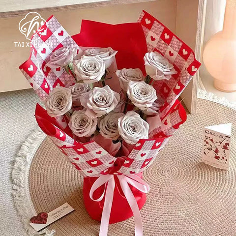 Single-sided Coated Waterproof Flower Packaging Paper for Bouquet Flower Arrangement Packaging