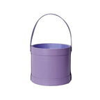 Korean Flower Arrangement Handheld Leather Round Gift Box Qixi Rose Bouquet for Cosmetic Use Handmade Round Hand Holding Bucket