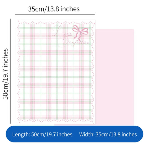 Eco-friendly Moisture Proof Floral Grid Wrapping Paper Double-Sided Offset Printing Compatible Soft Aesthetic