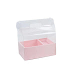 Portable Transparent PVC Flower Arrangement Gift Box Mini Cake Packaging for Birthday Wedding Party Decor for Art Gift Packing