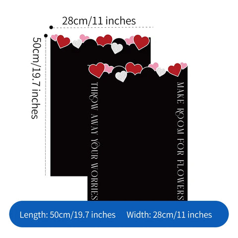 Transparent Border Crystal Paper Waterproof Coated Bouquet Wrapping Paper for Flower Arrangement
