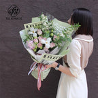 Modern Girl Weekly Series English Newspaper Gift Pack New Fashion Flower Packaging Paper with Single Side Coating
