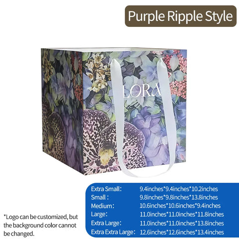 Flower Tote Bag Packaging Paper Bag Internet Famous square Hugging Bag Large Gift Bouquet Handbag
