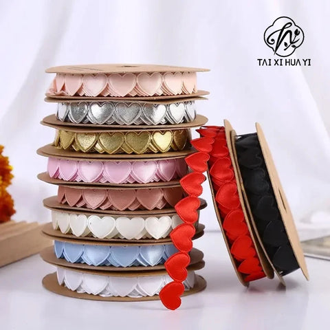 Luxury 520 Love Floral Bouquet Ribbon Christmas Wedding Polyester Ribbon for Cake Baking and Gift Packaging