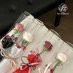 Transparent Border Crystal Paper Waterproof Coated Bouquet Wrapping Paper for Flower Arrangement