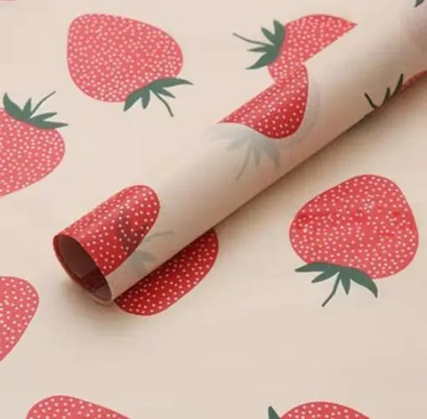 50*70cm Soft Pear Paper Waterproof Uncoated Virgin Pulp Elegant Flower Bouquet Wrapping Gift Wrapping Paper