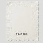 Coated Sea Salt Cheese Hollow Lace Edge Flower Packaging Paper Single Side for Mother's Day Bouquet