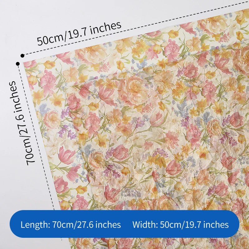 Valentine's Day 520 Printed Snow Pear Paper Flower Package Single Side Coated Bouquet Wrapping Paper