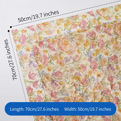 Valentine's Day 520 Printed Snow Pear Paper Flower Package Single Side Coated Bouquet Wrapping Paper