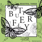 Dreamy Butterfly Waterproof Recyclable Double Sided Wrapping Paper Crafting Flower Bouquets Stickers Floral Art Materials