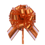 Matte Metallic Organza Pom Pom Pull Bows Floral Gift Wrapping Ribbon for Christmas Weddings Birthdays and Valentine's Day
