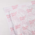 Simple English Coated Snow Pear Paper Single Side PE Coating Thank You Message