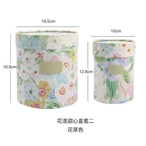 Portable Spring Broken Flowers Bucket Sweet Flower Blossoms Bouquet Arrangement Box Durable Paper