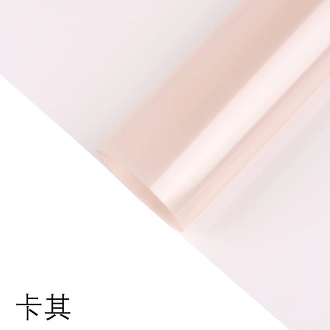 New Fashion Macaron Colorful Flower Packaging Paper Magical Light Waterproof Single-Sided Coating Colorful Film Wrapping Paper