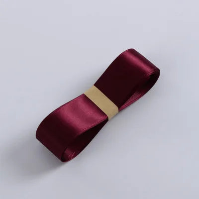 2.5cm Dacron Satin Ribbon-Luxury Biodegradable Ribbon for Valentine's Day Wedding & Christmas Gift Packaging