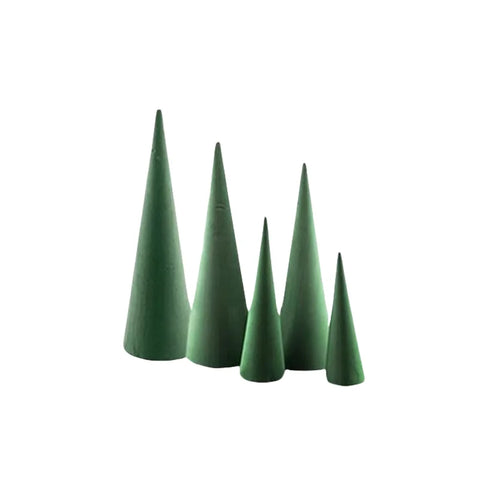 Cone Shaped Plastic Floral Foam for DIY Christmas Day Decor for Flower Arrangements and Floral Foam Tree Cones