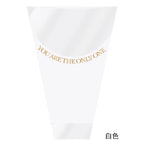 Transparent OPP Single Bouquet Bag PE Plastic Fresh Flower Packaging for Valentine's Day Roses Essential Supply for Flower Shops