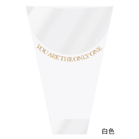 Transparent OPP Single Bouquet Bag PE Plastic Fresh Flower Packaging for Valentine's Day Roses Essential Supply for Flower Shops