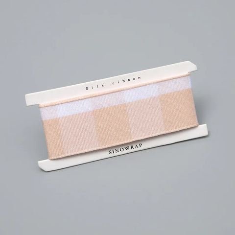 2.5CM Luxury Hot Stamping English Ribbon Love Polyester Flower Gift Packaging Ribbon for Christmas and Weddings