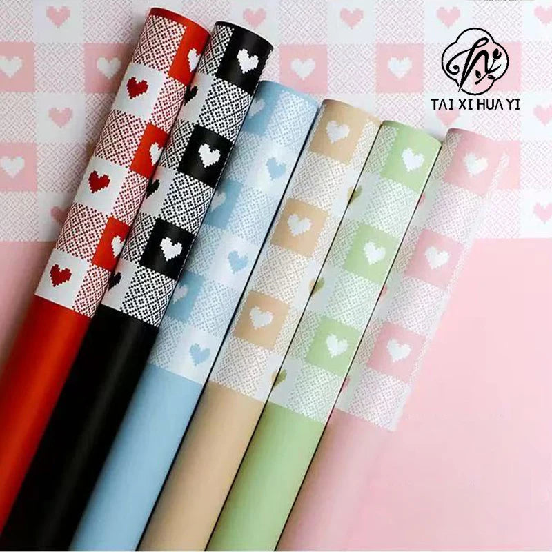 Single-sided Coated Waterproof Flower Packaging Paper for Bouquet Flower Arrangement Packaging