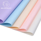 Waterproof Single-Sided Coated Plastic Flower Wrapping Paper Pure Solid Color Bouquet Packaging Sheets for Florists