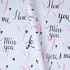 Waterproof Floral Heart in Love Bouquet Packaging Paper Single Side Coated Flower Art Paper