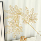 Golden Eucalyptus Ginkgo Gold Leaf Simulation Flower Hug Bucket Festive Christmas Wedding Graduation Decoration