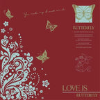 Waterproof Gift Bouquet Packaging Paper Nosha Paper with Single-sided Coating Butterfly Print Design