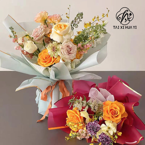 Wholesale 58*58cm Waterproof Flower Bouquet Packaging Wrapping Paper Florist Supplies for Flowers Packing Materials