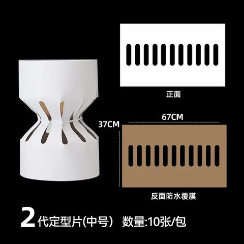 Round Cylinder Bouquet Lined with Fast Wrapping Flower Artifact Stamped Flowers Wrapping Paper Material Folded Elegant Folders