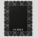 Coated Sea Salt Cheese Hollow Lace Edge Flower Packaging Paper Single Side for Mother's Day Bouquet