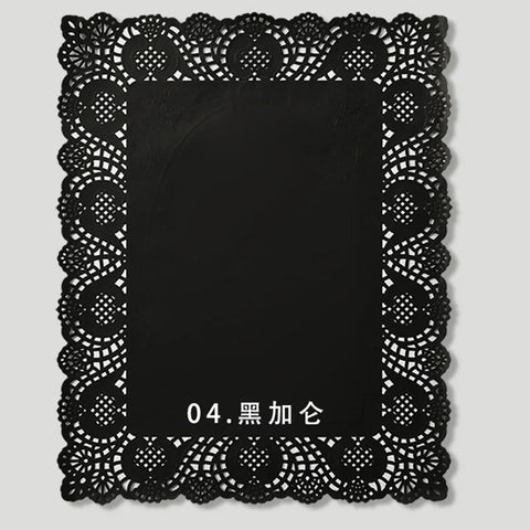Coated Sea Salt Cheese Hollow Lace Edge Flower Packaging Paper Single Side for Mother's Day Bouquet