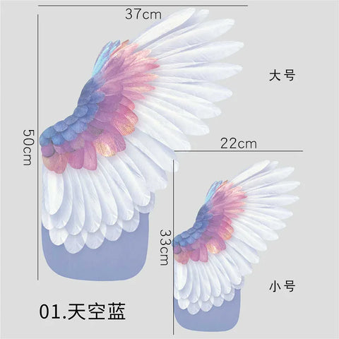 Sky and Birds Flower Kraft Paper Packaging DIY Handmade Wings Alien with Single-Coated Side