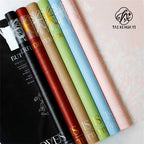 58*58cm Soft Waterproof Flower Wrapping Paper Butterfly Design Floral Printed Smooth Surface Injection Molding Stretch