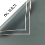 Golden Border Jelly Film Single-sided Coated Semi-transparent Matte Waterproof Flower Packaging Paper