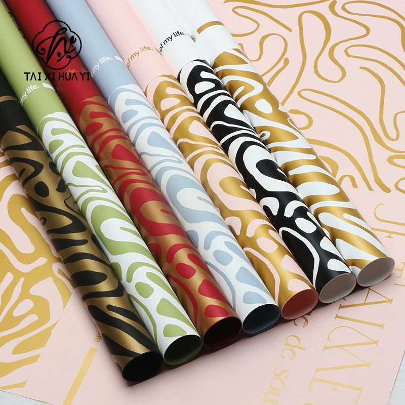 Waterproof Virgin Pulp PE Coating Floral Bouquet Wrapping Paper for Valentine's Day Gifts Florist Packaging Paper