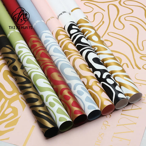 Waterproof Virgin Pulp PE Coating Floral Bouquet Wrapping Paper for Valentine's Day Gifts Florist Packaging Paper
