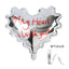 Waterproof Heart-Shaped Balloon for Valentine's Day Wave Floral Resin Paper Packaging Bouquet for Flowers