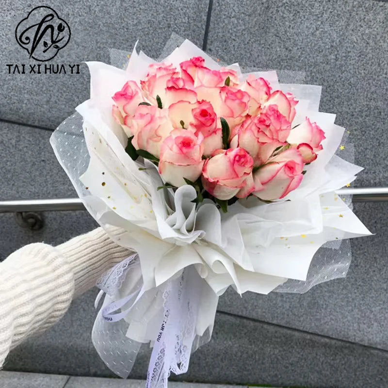 Customized Fresh Flower Packaging Paper Coated Single Side Eco-friendly Water-proof Bouquet Main image
