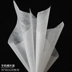Korean Style Single-Sided Coated Cotton Paper Milk Cotton Flower Packaging with Extracted Design