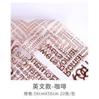 Virgin Pulp Super Soft Waterproof Flower Wrapping Paper PVC Coated Bouquet and Gift Wrapping Paper