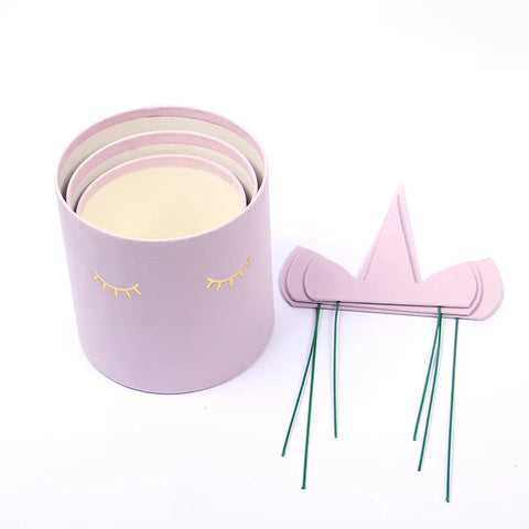 Velvet Hugging Bucket Flower Box Unicorn Split Waterproof Portable Flower Packaging for Household Products