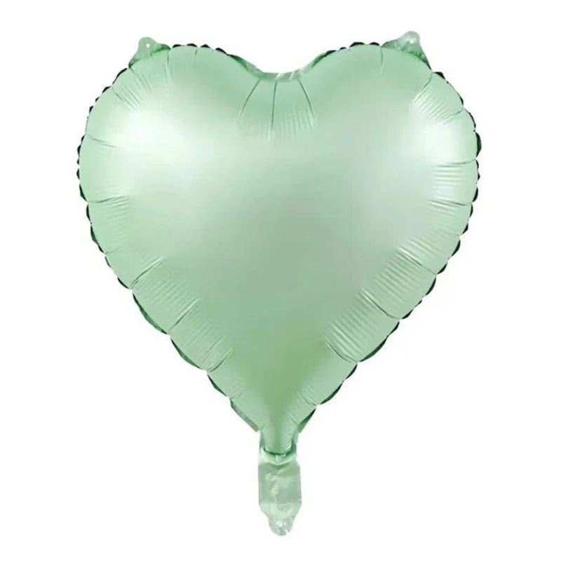 High Quality 18-Inch Star Heart Shape Foil Balloons Cream Caramel Coffee Retro Colors Gift Inflatable Decoration Main image