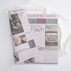 New Retro Hand-Made Coated Eco-Friendly Recyclable Water-Proof Single-Sided Flower Wrapping Paper with Kraft Paper Art