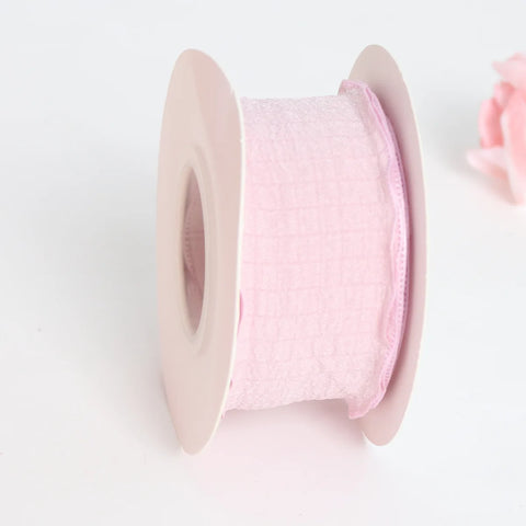 Luxury Folded Satin Ribbon Wavy Roll with Ruffled Edge-Fashionable Strap for Valentine's Day Wedding & Christmas Gift Wrapping